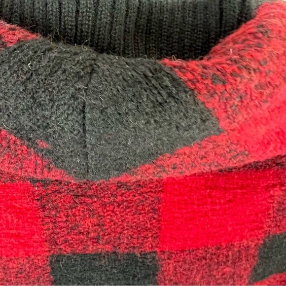 Saylor Buffalo Check Jacket Wool Blend Red & Black Plaid Coat sz M - Picture 11 of 13